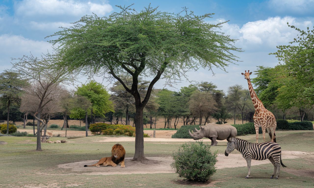 Visitors enjoying a safari tour at San Diego Zoo Safari Park