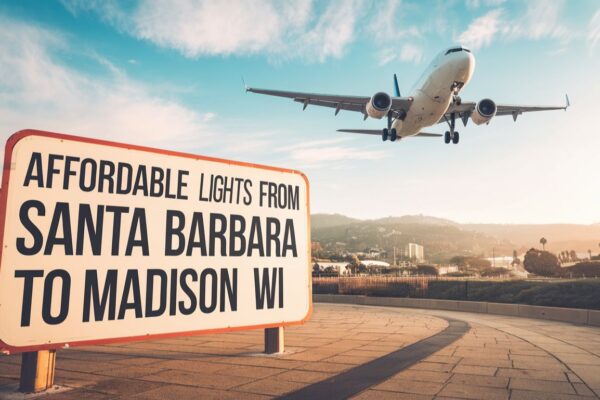 Scenic flight routes from Santa Barbara to Madison WI